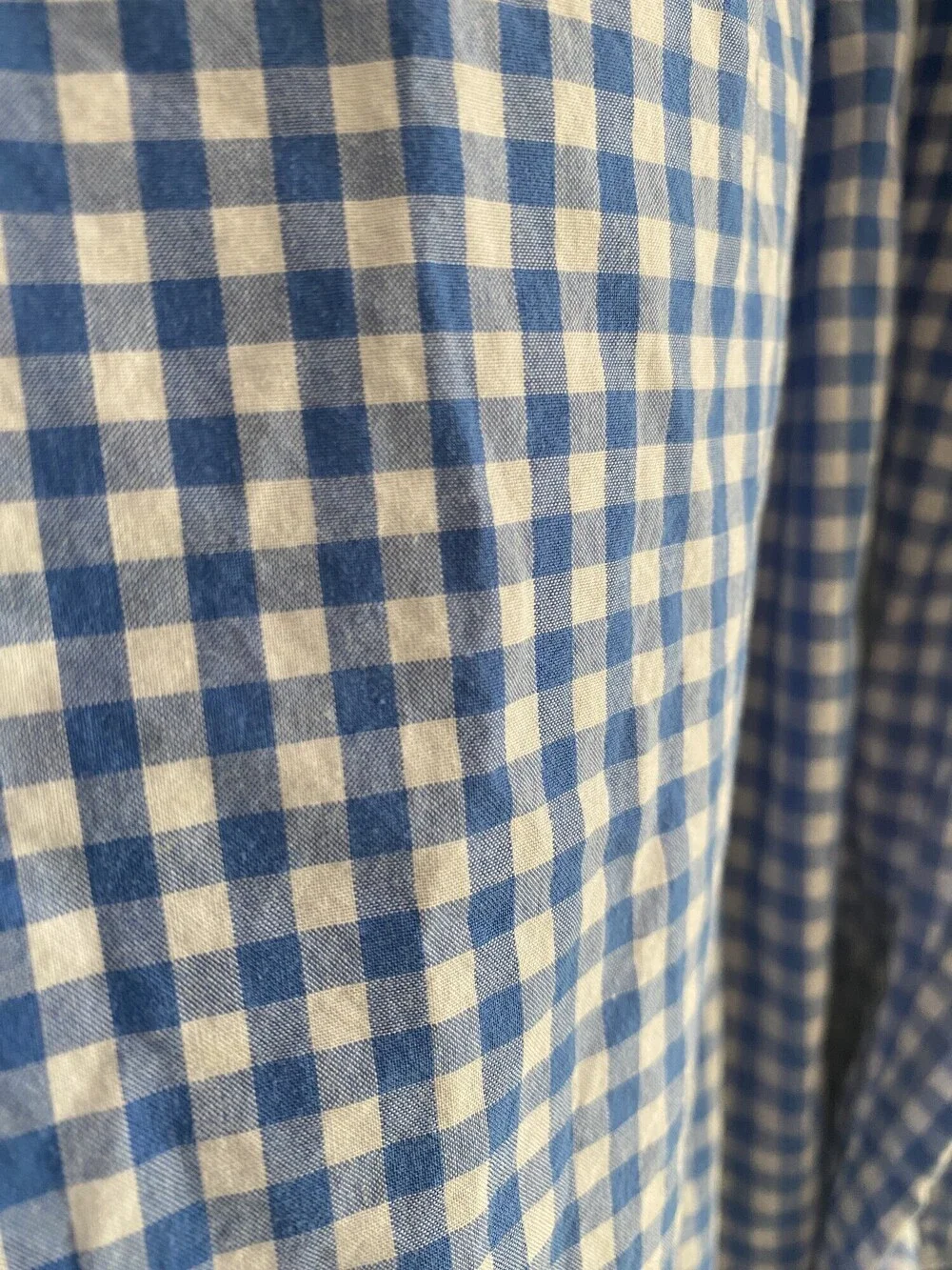 Ralph Lauren Boys Blue White Gingham Button Down Shirt L 14-16